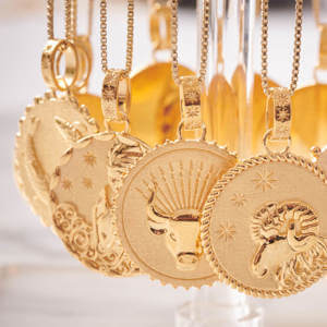 Rachel Jackson London Zodiac Taurus Short Necklace